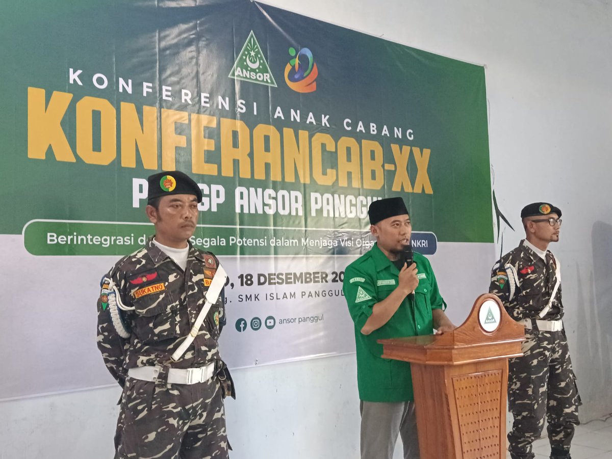 turusmustakim's tweet photo. PEMBUKAKAN KONFERANCAP-XX Pimpinnan Gerakan Pemuda Ansor anak Cabang Panggul Di SMK Islam Panggul Trenggalek .,Berintegrasi DenganSegala pontensi Dalam Menjaga VISI Organisasi dan NKRI .
Akad.-18-12-2022.
#Konferancap20Panggul
#BadanCiberTrenggalek
#AnsorJatim1Komado https://t.co/MOoRvbWJhG