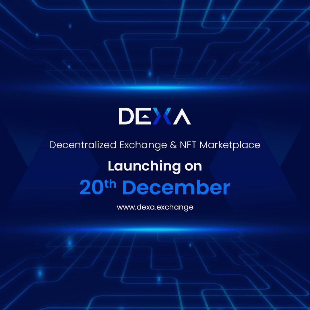 Dr Thanesh Kumar (Ayurveda) (@blovedap) on Twitter photo Dexa - Decentralized Exchange & NFT Market Place 🚀
Going Live on
20th December, 2022
A project by Innovation Factory
Do follow us for more updates
@BFICINDIA <a href="/BficNetwork/">BFIC 🏅</a> <a href="/InnovationFact4/">Innovation Factory</a> <a href="/BfiCoin/">Crypto believer</a> Dexa - Decentralized Exchange & NFT Market Place 🚀
Going Live on
20th December, 2022
A project by Innovation Factory
Do follow us for more updates
@BFICINDIA <a href="/BficNetwork/">BFIC 🏅</a> <a href="/InnovationFact4/">Innovation Factory</a> <a href="/BfiCoin/">Crypto believer</a>