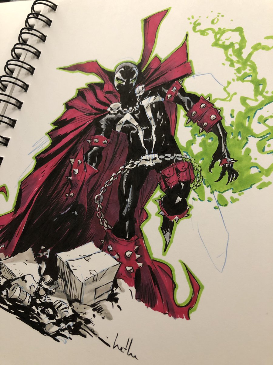 「Making a mess with markers, yeesh. Good 」|Hethe Srodawaのイラスト