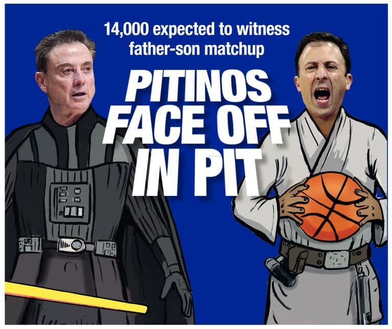 GeoffGrammer's tweet photo. Pitino vs. Pitino: Hall of Fame coach Rick Pitino and his Iona Gaels play Richard Pitino and the 10-0 UNM Lobos on Sunday in the Pit. Chicago Bulls coach Billy Donovan helped me add some unique perspective to the father/son showdown https://t.co/S1LdyyW5L5 via @ABQJournal #mwbb https://t.co/CllhsDcI78