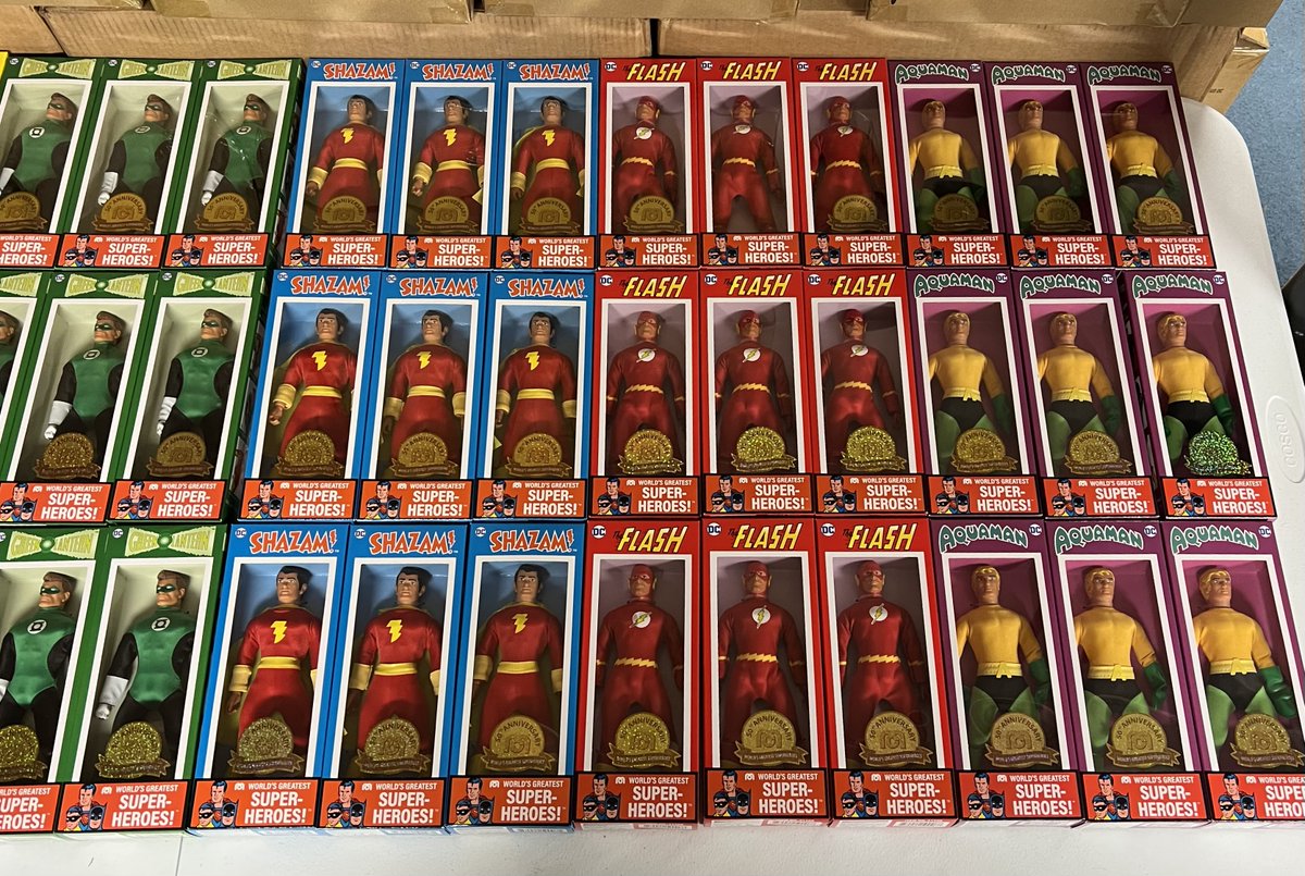 WGSH @MegoCorp 50th Anniversary figs! We are rockin’ and rollin’ fulfilling orders! If anyone is interested message us here, IG, FB, or email us directly at absolutelyretro@gmail.com. $17.99 apiece plus exact shipping! #MakeMineMego @sebastianbach @tweetmesohard @ZakkWyldeBLS