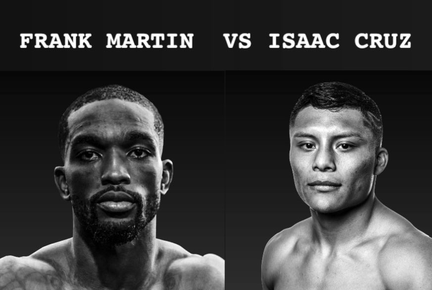 dantheboxingman's tweet photo. You wanna build up to a future fight between Frank Martin and Tank? You gotta make Frank Martin vs Isaac Cruz next!!! #Boxing #RiveraMartin #MartinCruz 😤😤😤🔥🔥🔥🥊🥊🥊🥊🥊 https://t.co/U7Jm386UrY