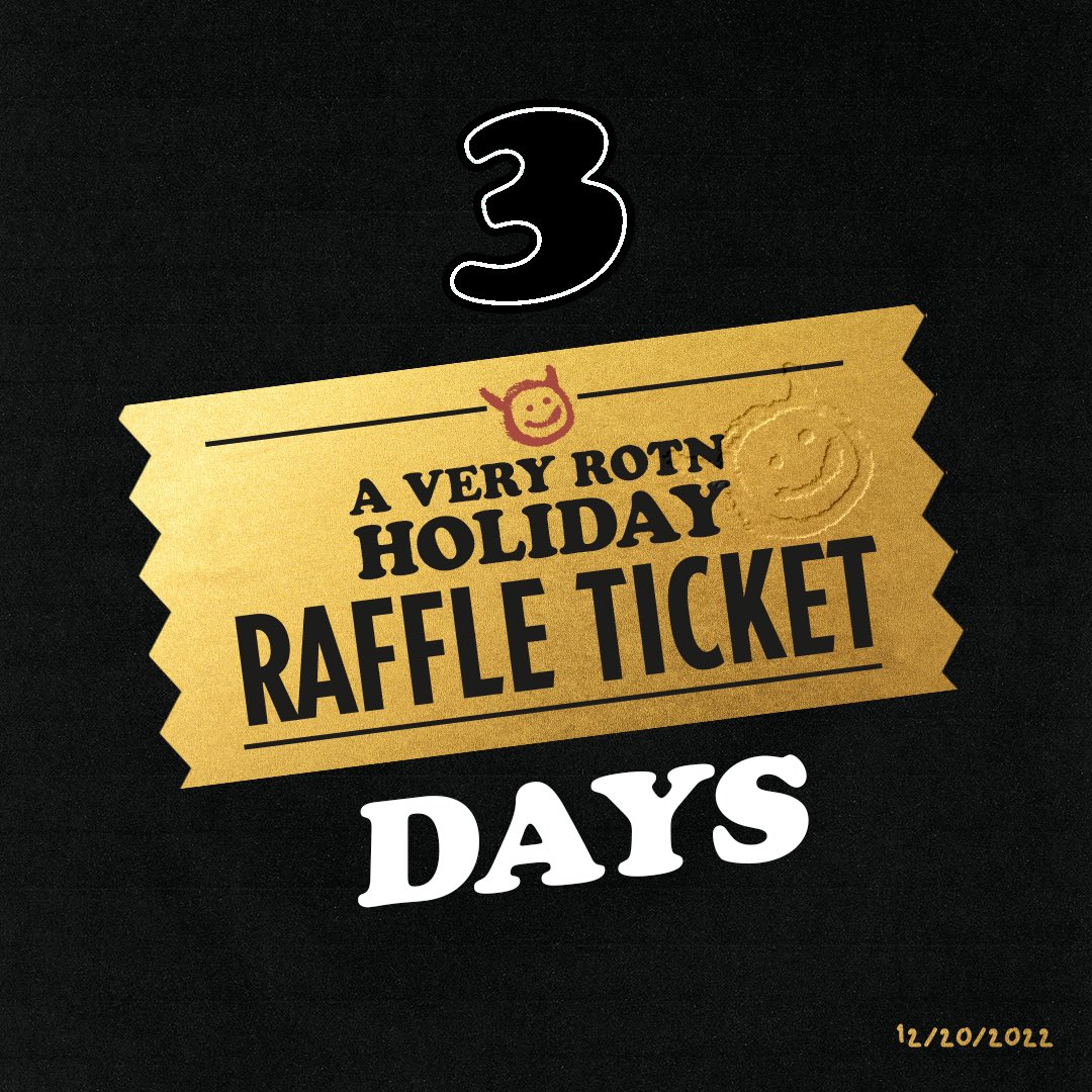 3 days until… 

A very ROTN Holiday Party 😈

Giving away 1 raffle ticket for a chance to win a prize pool worth of $1000. 

🔹To Enter:
1.Like, RT this post 
2.Tag 3 friends 
3.Set the reminder below!👇

x.com/i/spaces/1DXxy…