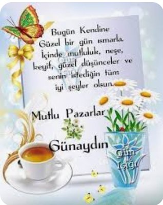 GÜNAYDIN MUTLU SABAHLAR DOSTLAR