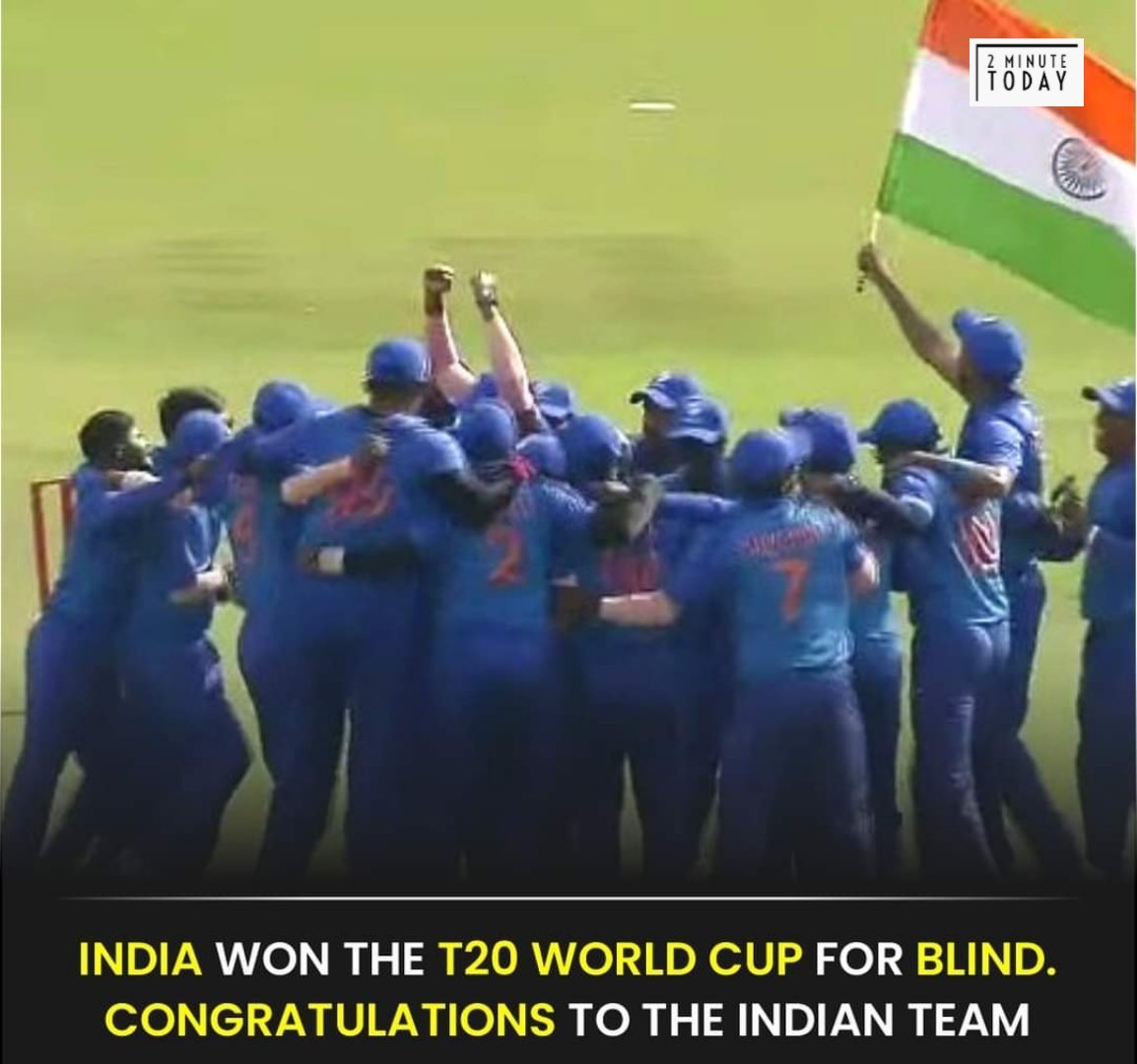 2MinuteToday's tweet photo. Team India Blind 🤍 

#india #blindcricket #blindteam #sports #sportsupdate https://t.co/vG5jQyL7NW
