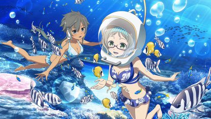 そういえば雪花ってメガネ(サングラス、ゴーグル含む)を外して完全に裸眼になったイラストってあったっけ？

白無垢姿でも海でもずっとメガネかけてる気がする