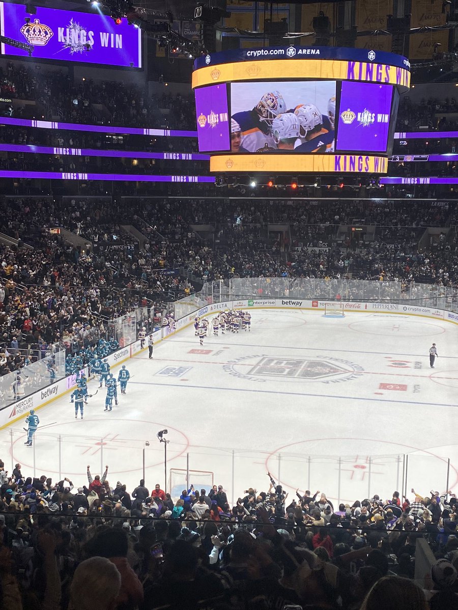 Patrick_ONeal's tweet photo. Let’s go!! Shootout win for Copley and the Kings over the Sharks! #KingsLive next. Durzi joins the set.
How ya feelin?!
@BallySportWest https://t.co/JXgny5QyPr