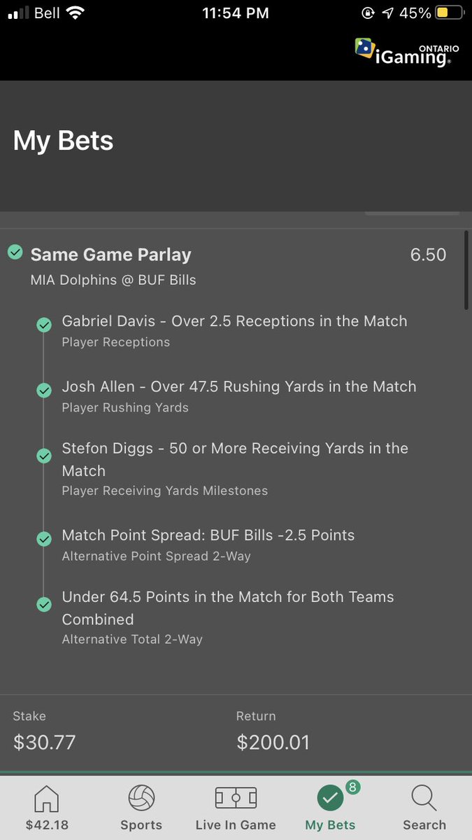 OwenC89's tweet photo. This was the play tonight Pope. Next time you need some betting tips just text me https://t.co/GJ0Gsfbg7j