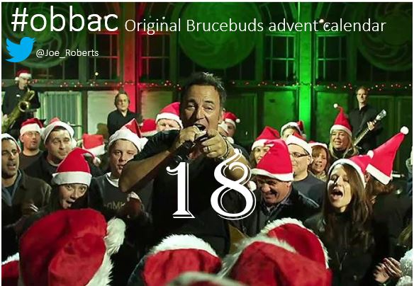 December 18th

Life Itself 
youtu.be/Pk8KPdWgAJY   

#obbac #BruceBuds #EStreetNation
<a href="/springsteen/">Bruce Springsteen</a> #adventcalendar 
#Bruce #springsteen