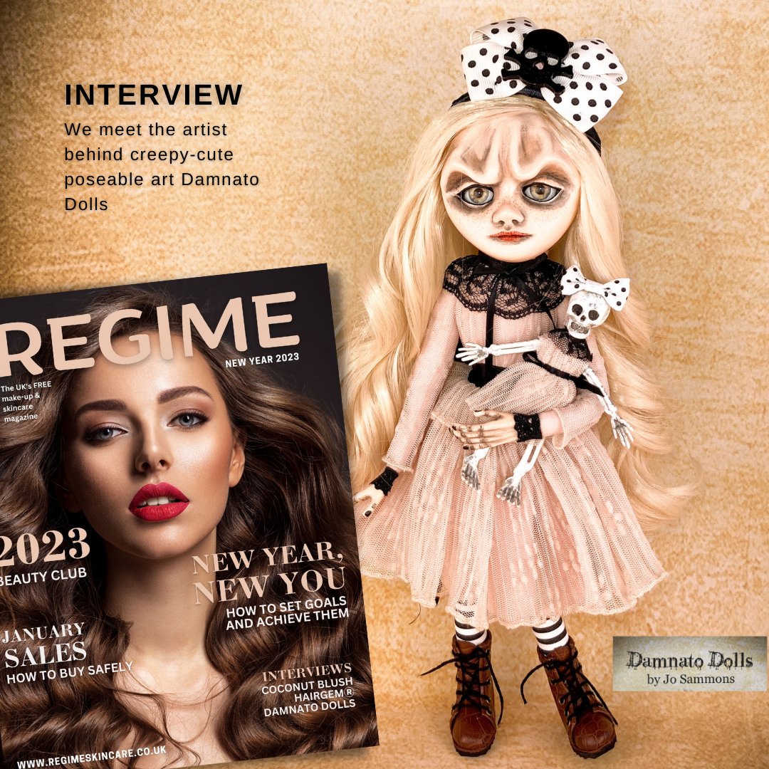 CareRegime's tweet photo. If you are into collectables or poseable art, you won't want to miss our interview with the artist behind creepy-cute @DamnatoDolls. Read the article in our free magazine, REGIME.
https://t.co/7FZy5KLXwv
#art #poseableart #collectables #creepydolls #dolls #MHHSBD https://t.co/sev7wBgreV