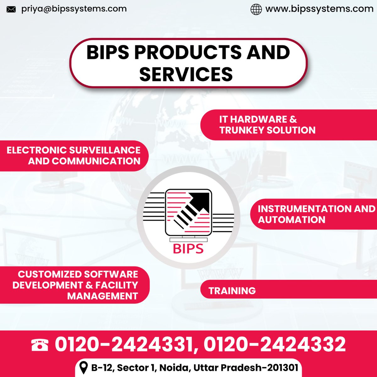 SystemsBips's tweet image. Bips is india&apos;s best scalable IT services and solution providing company...if you are looking for enhance your services and solutions for your business organization so now explore different key services of BIPS systems.
#bips #Hardware #parts #software #indiangovt #siliguri #tech