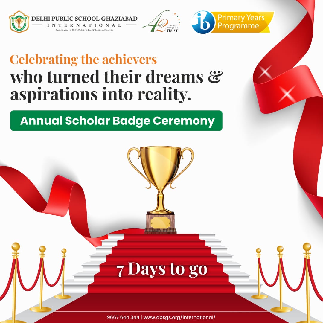 IDpsgI's tweet photo. Honours to Scholars 2022
We are waiting to bestow on our learners the rewards that they truly deserve! 

_Stay tuned for more details._
#WeareDPSGI #BestSchoolinGhaziabad #AnnualScholarBadgeCeremony #CelebratingTheAchievers https://t.co/ogNi2am1Ti
