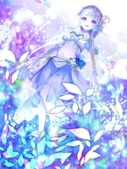 グラウンディング #宇宙 #星空ドレス #おだんご #蝶 #裸足 #ibispaint #イラスト #pixiv #illustration  