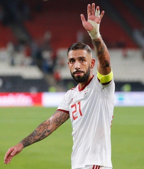 Ashkan Dejagah, former captain of Iran's national team has been banned from leaving the country for posting an Instagram story in support of Iranian women.

Ashkan is also a former player for <a href="/FulhamFC/">Fulham Football Club</a> and <a href="/VfLWolfsburg_EN/">VfL Wolfsburg EN/US 🇬🇧 🇺🇸</a>.

#IranRevoIution
