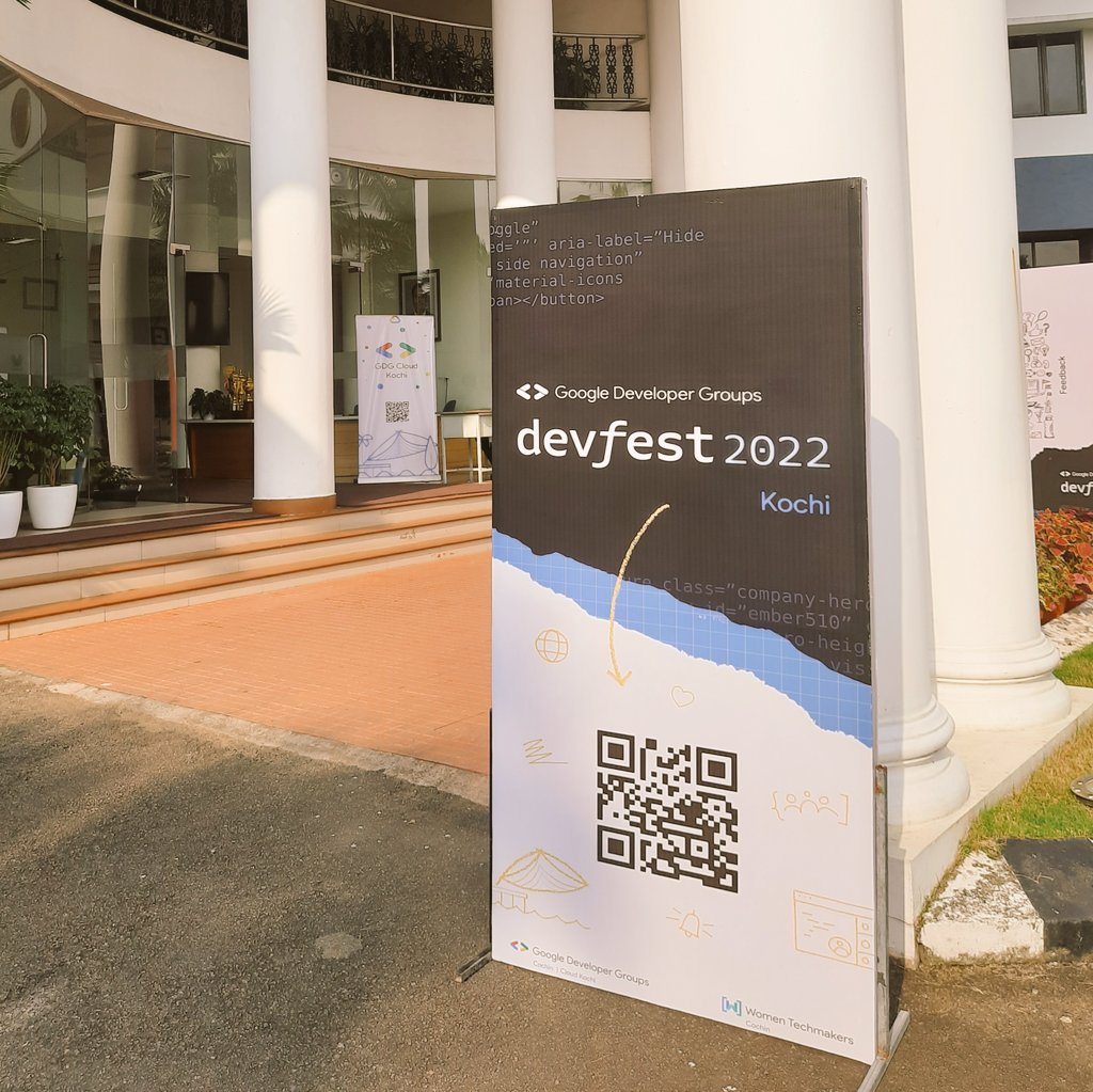 hassan_zameel's tweet photo. And here I am at the GDG devfest 2022, Kochi. Two wonderful events already over, and it was great. Waiting for more wonderful events, networking sessions and also goodies! Why not!
#devfestkochi #devsfest https://t.co/SLNycY7hsv