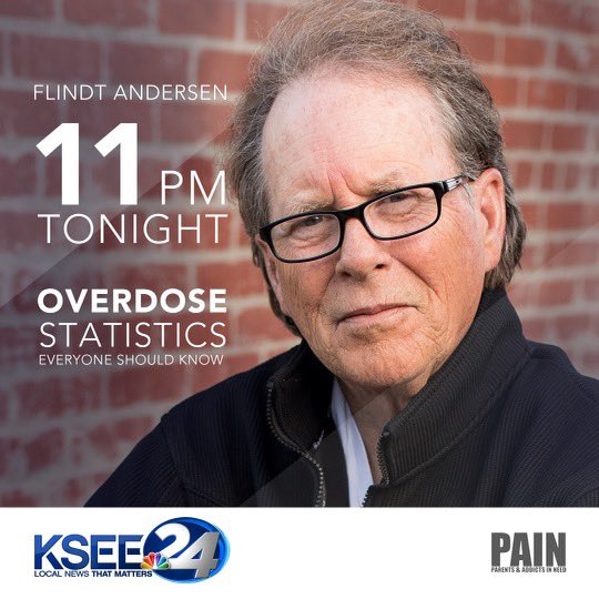 painnonprofit's tweet photo. Tune in at 11 pm, PAIN: Parents & Addicts In Need founder Flindt Andersen will be on KSEE 24 providing information on the latest CDC’s updates on overdose death rates. #soberliving #recoveryispossible #recovery #odaat #pain #fentanylawareness #fentanyl #ksee #ksee24 https://t.co/CvVhcmGio7