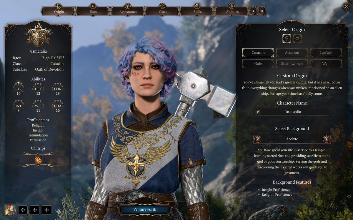 jasmeralia's tweet photo. #BaldursGate3 #Paladin #HolyKnight #Patch9 #EarlyAccess https://t.co/v4ttHfStYi