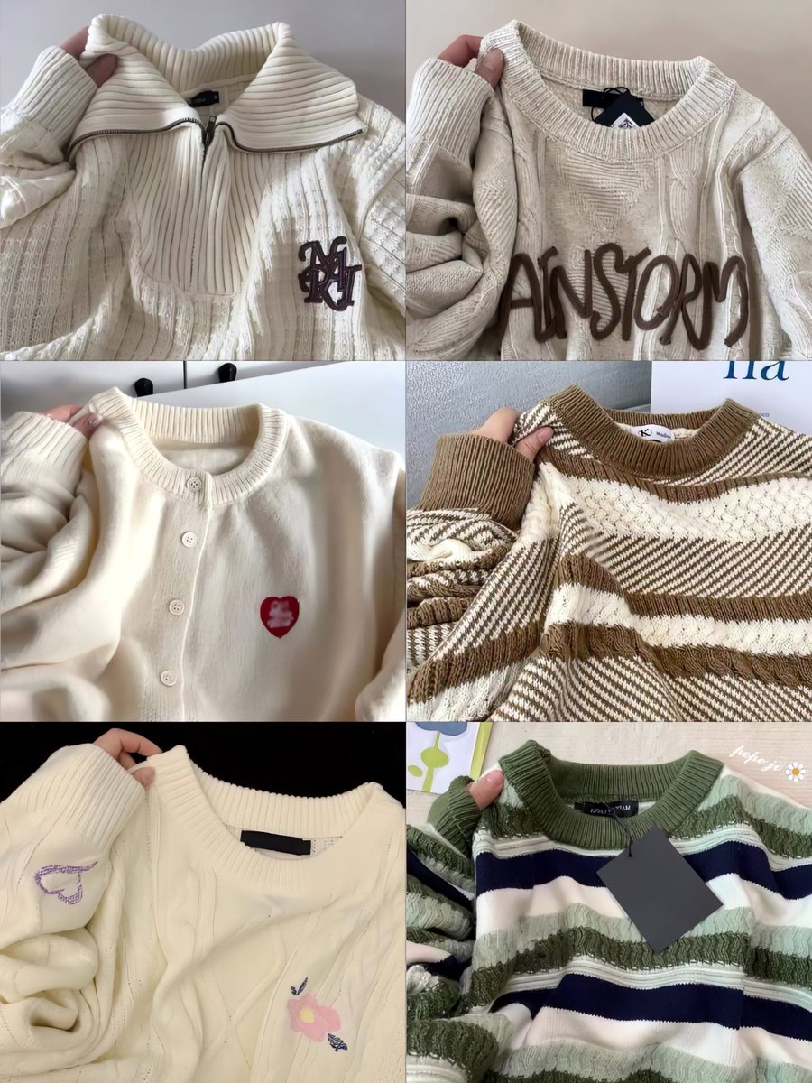 Bestiewajibtau's tweet photo. vintage sweater &amp; cardigan lucu bestie 

a thread https://t.co/Nz0Ii9oyBe
