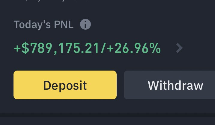 CryptonianFi's tweet photo. @cz_binance My lucky last trade 📈📈📈
Giving away 10 lucky winners 1k $USDT each . Just follow, retweet &amp; mention 1 friend.
Good luck 😎
Announced within 24h .
comeback after 24h 📌 https://t.co/V9q6ZZvl0F
