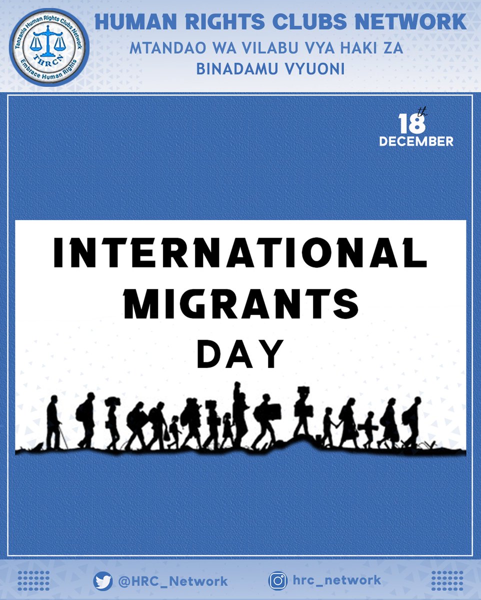 HRC_Network's tweet photo. With ever increasing numbers of migrants moving throughout the world, the UN General Assembly declared the 18 December as a day to celebrate the role of the migrant and the contribution that migration brings to development.

Theme: Integrating migrants into primary health care. https://t.co/CB5nka9Gz1