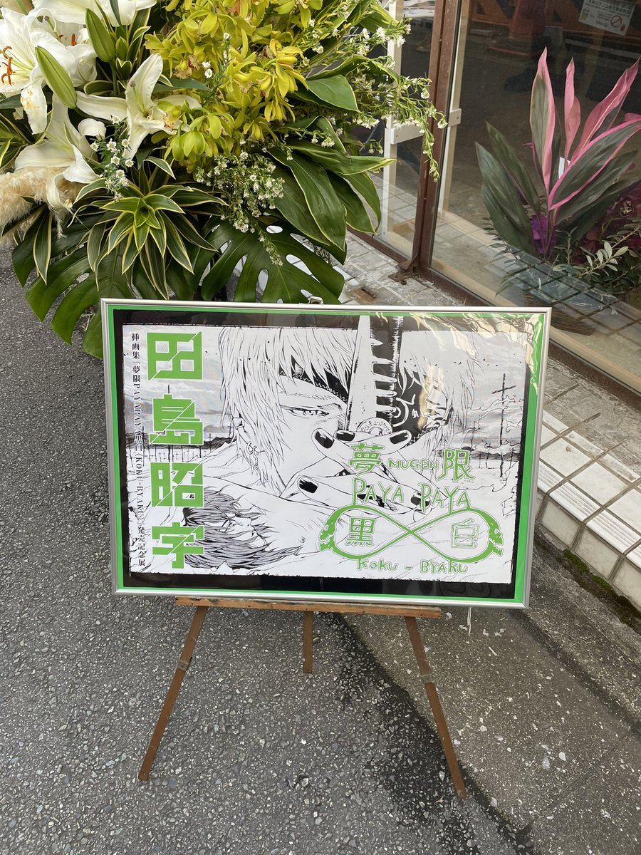 なんとか最終日に一瞬行けました。
10代の頃に憧れた絵。
白と黒、コントラストの強い絵が好きです。
#田島昭宇 