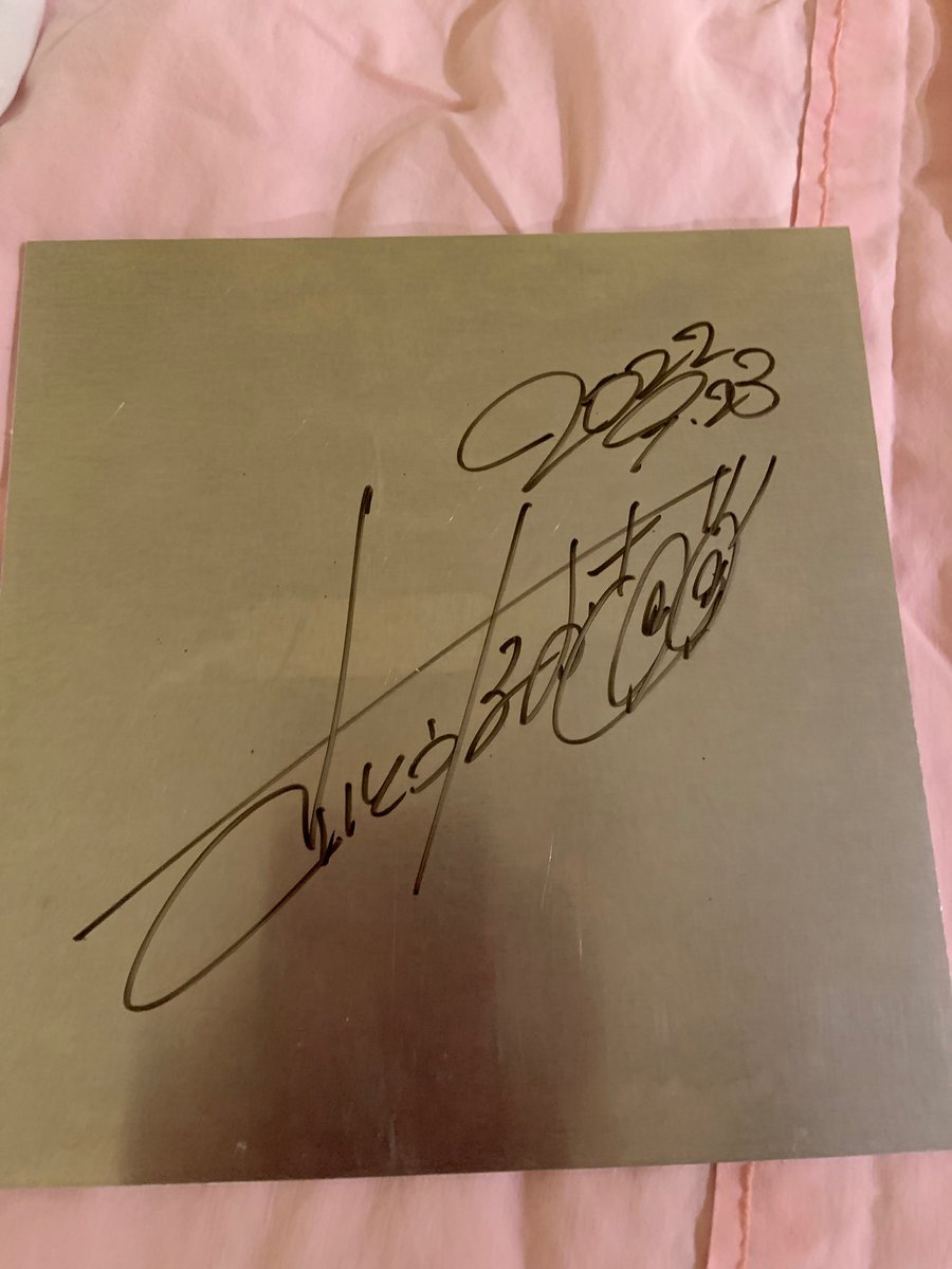 Valkyaris's tweet photo. For all the talk about NFTs, I can say that walking away with a one of a kind, embossed steel artwork signed by @_NaokiSaito—the artist for Dragalia and a handful of Pokémon cards, is truly an honor. Definitely priceless for me!❤️🤩 #megami https://t.co/rbVKyO1iIj