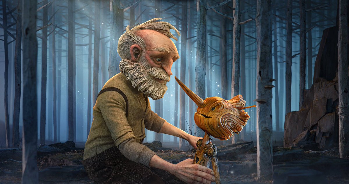 Robsluc21's tweet photo. Assisti PINOQUIO da Netflix, essa com certeza é uma das melhores adaptações já feitas - Talvez a melhor. Guillemo del Toro não apenas nos mostra essa história - que acredito que muitos já conhecem - mas ele traz uma nova magia para ela, fazendo com que tenhamos novos sentimentos. https://t.co/jcO5fEF0I8