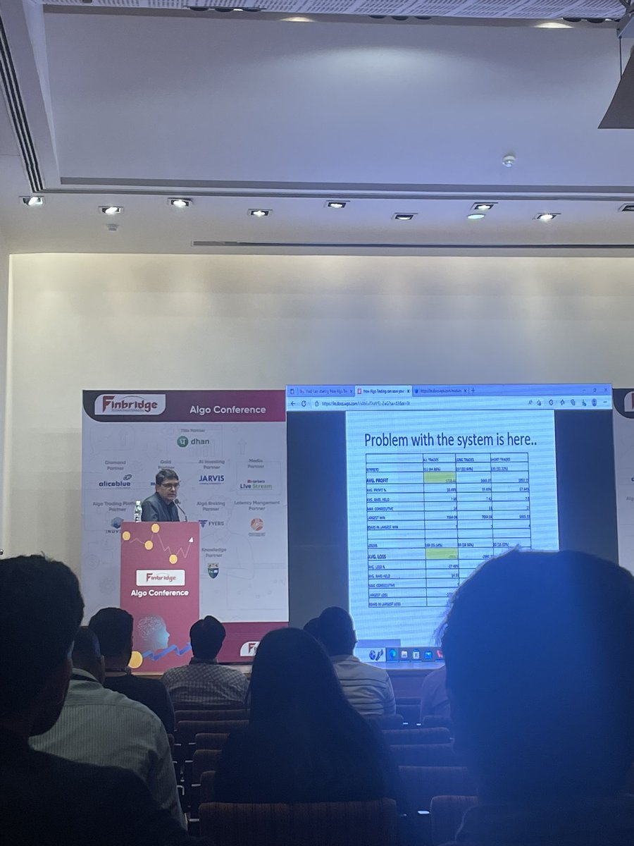 espressoinvest's tweet image. Krishna Rawal, the founder of Stantinsti, holding the crowd&apos;s attention by explaining how algo trading can save their capital in bad markets. @StatinstiCom 

#AlgoConference #Finbridge #Espressoatfinbridge #Algo #trading #traders #stockmarmet