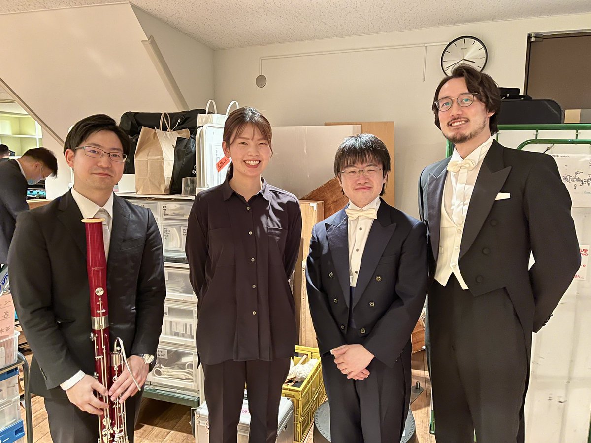 太田弦マエストロとの第九最終日はサントリーホールにて日本フィル協会合唱団との共演でした！
充実した笑顔の歌手の皆さんと📸
同級生チームのマエストロ&amp;黒田祐貴さん&amp;オケのメンバー🤗
終演後の和やかなひとときでした♪

ご来場頂きました皆様ありがとうございました！
#日本フィル #japanphil