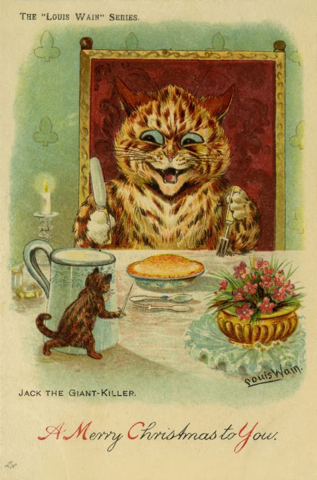 Jack the Giant Killer- Christmas card cat style!

#Victorian #Christmas #ChristmasCard