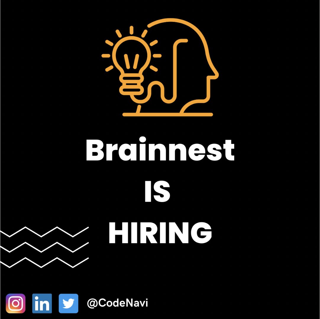 CodeNavi_'s tweet photo. ✔️ Brainnest Hiring Intern 

 📌Batch : 2024/23
 📌Role : Python Developer 
 📌Location : Remote 

🎯Apply here: https://t.co/aSoXRzduQ5

#codenavi #intern #pythondeveloper #brainnest https://t.co/aaFekHhwaD