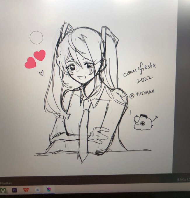 #comicfiesta2022 Day 2! Tried out a Wacom screen tablet jn 