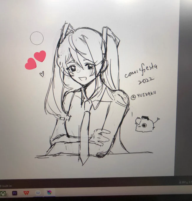 #comicfiesta2022 Day 2! Tried out a Wacom screen tablet jn 