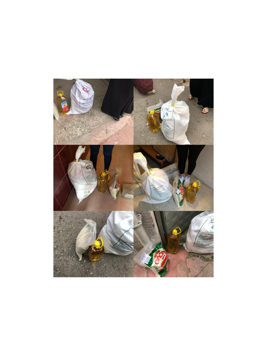 Zor durumda olan ailelerimizin ihtiyaçlarını dağıttık. Vesile olan herkesten Rabbim razı olsun 🙏