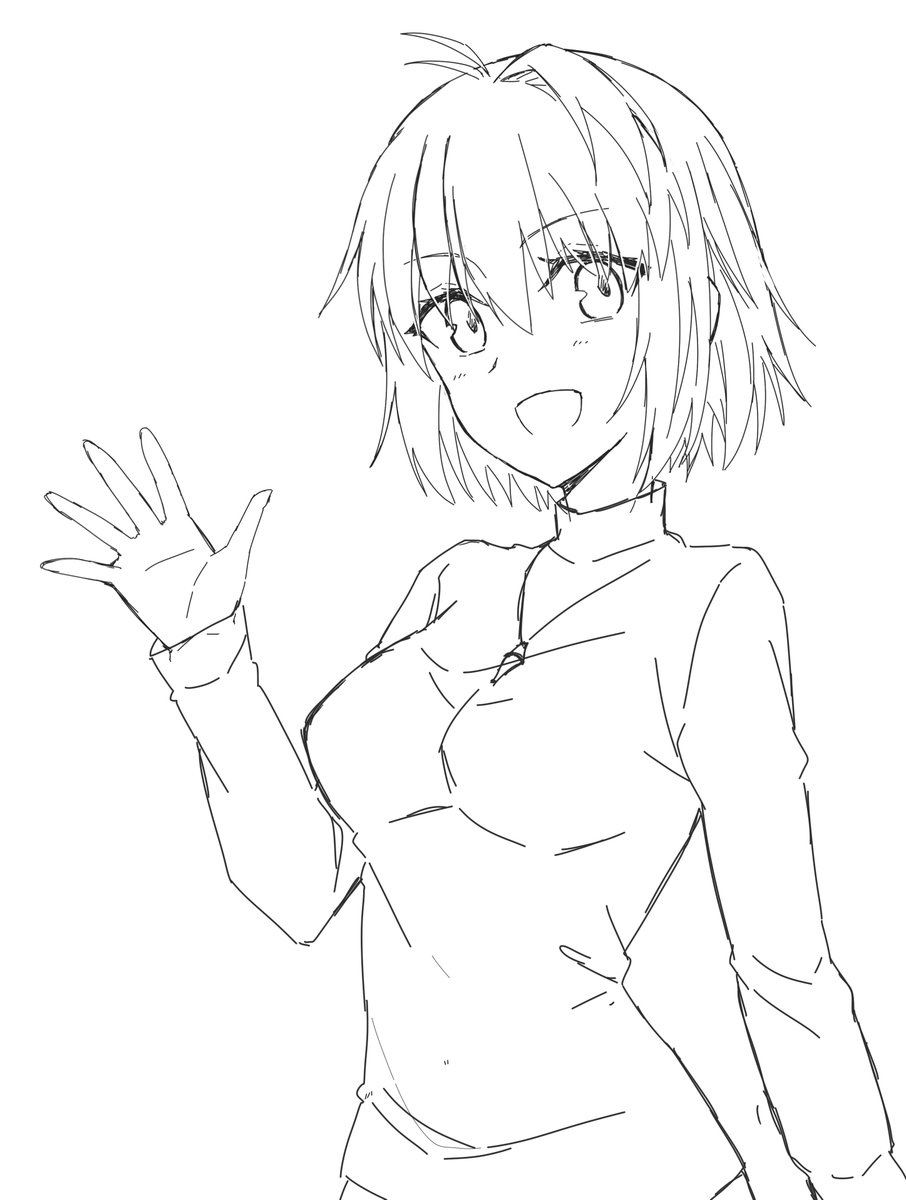 下絵のデータ…!
ボールペンで描くから参考資料探しながら描く…😇 