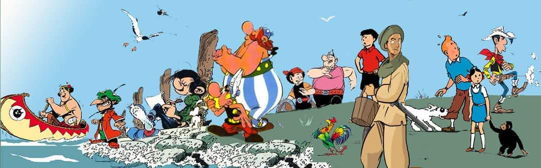 AnAfricanLegend's tweet photo. A Tribute to the 9th art #bandedessinée #9thart #comicbookfan #asterixandobelix #astérix #oumpahpah #iznogoud #kajkoikokosz #gastonlagaffe #jozetteandjocko #luckyluke #bayajidda #comicstrip https://t.co/EbEthHnRCV