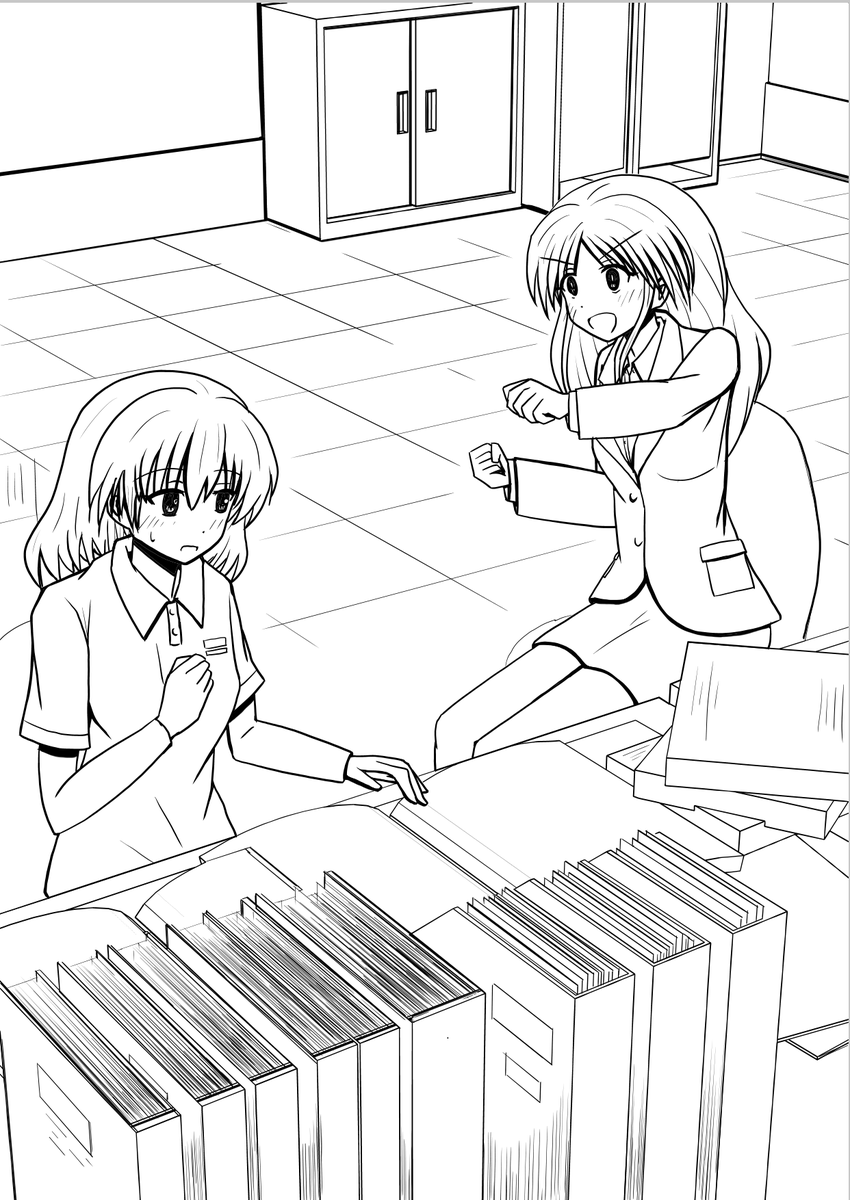 下絵からのペン入れ、までの工程。
(作業はすべてクリップスタジオペイントEX) 