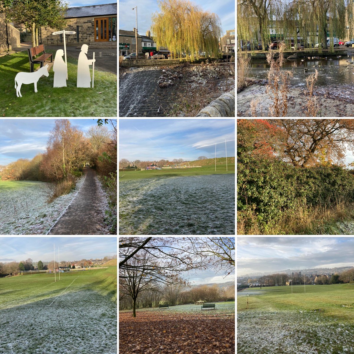 Jan_Lentzos's tweet photo. And then on through a frosty #Silsden…
🦓 👩🏽👨🏽⛪️🌲❄️🌳❄️🌿❄️🌳
#Advent #MaryAndJoseph #MethodistChurch #SilsdenBeck #Ice #SilsdenDuckpond #Frozen #Frosty #Walls #Grass #Frost #SilsdenPark #FrostyGrass #FallenLeaves #WintryTrees #BareBranches #Freezing #ColdWeather #WinterWalk https://t.co/klIvH061Va