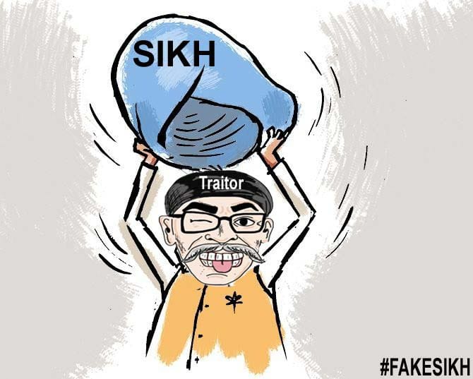 #FakeSikhPannun- Your mask of being a #Sikh is no more working. #ShameOnPannun