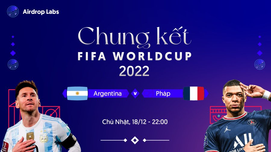 <a href="/maeth_n/">Maeth NGUYEN</a> Tối nay Chung Kết #WorldCup Argentina - Pháp làm quả event tiên tri ae nhờ 🔥

⚡️ 100$ chia đều 10 bạn ⚡️

Thể lệ:
Cmt đoán tỉ số trận đấu (90p) + tag 3 người bạn cùng tham gia.

Yêu cầu:
Thả 💙 #retweet và #follow 
<a href="/tradecoinvn365/">Trade Coin 247</a>

Good luck ae! 🫡