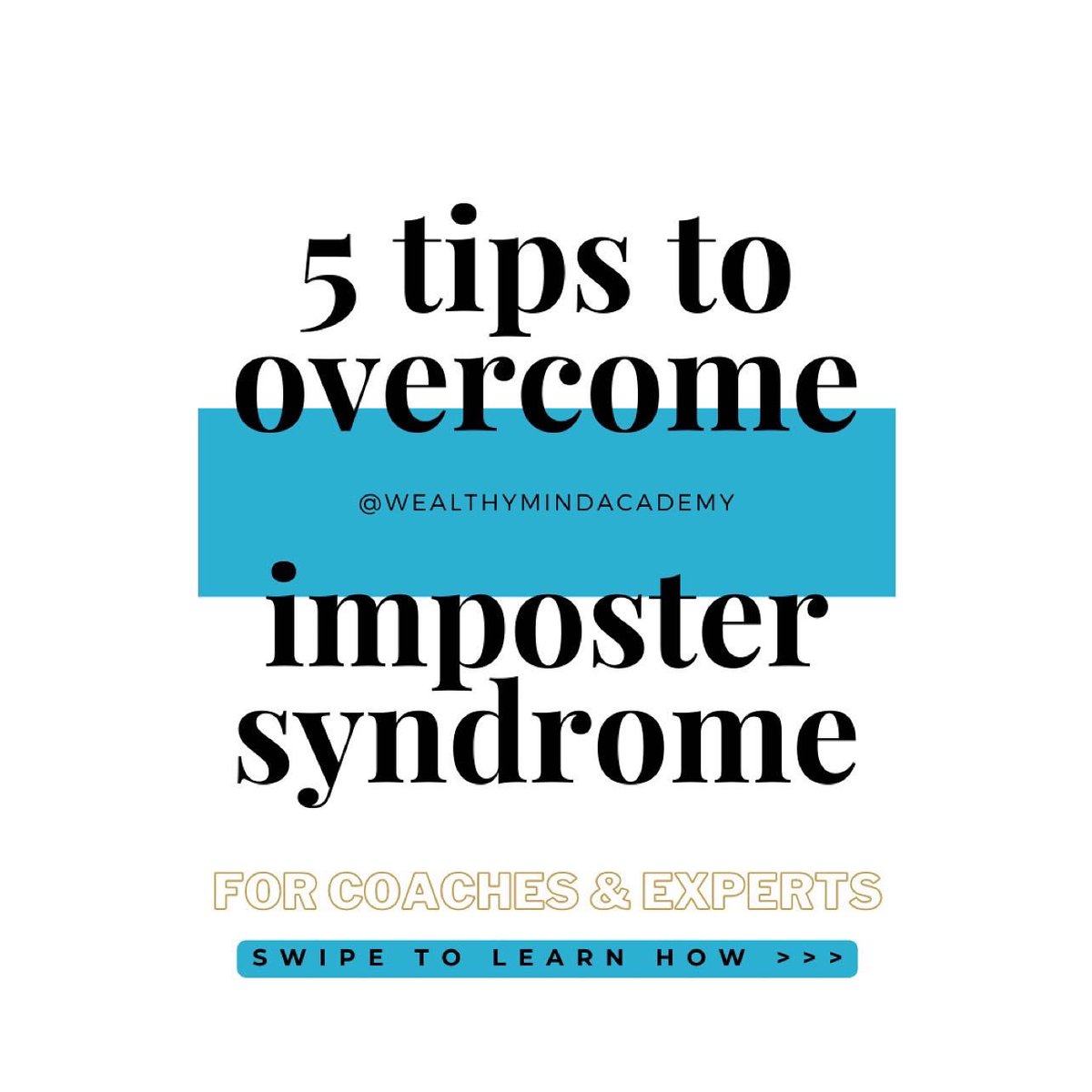 1. Recognize your feelings 2. Focus on your strengths 3. Seek supportive relationships 4. Practice self-care 5. Set goals and celebrate your achievements" #imposter syndrome #overcome
