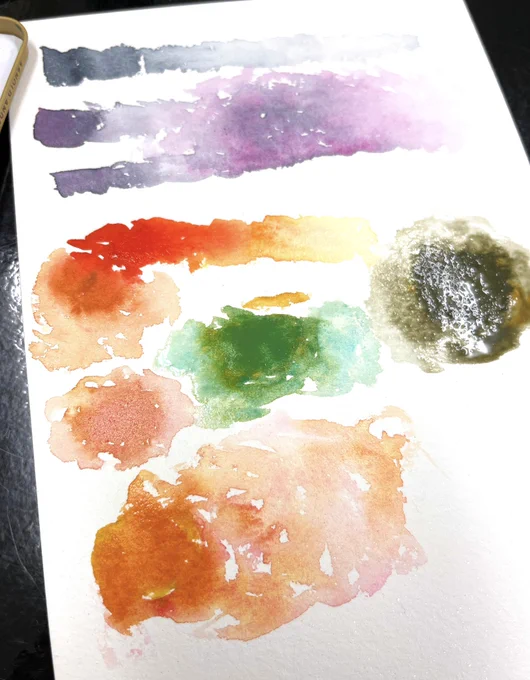 マンガ教室で絵の具遊び〜 