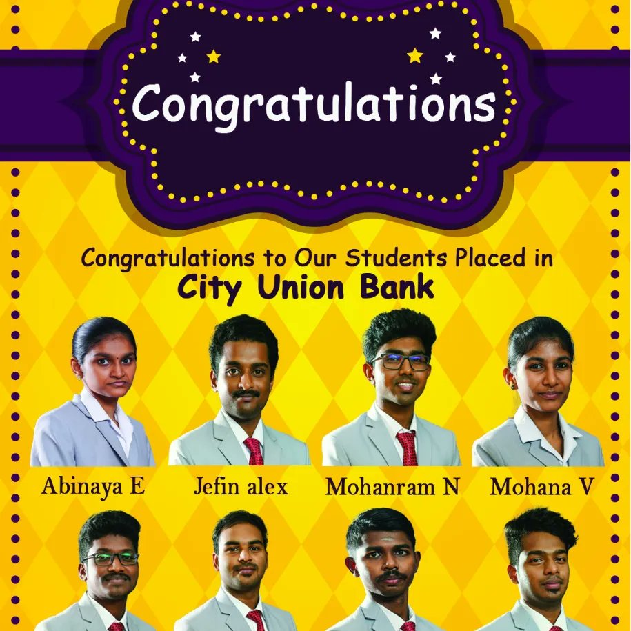 Gnanambschool's tweet photo. Congratulations Druckers (2021-2023) batch for your placement in City Union Bank #GSBUNITE https://t.co/mkVWmlC0xR