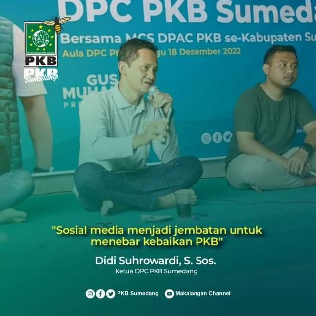 "Sosial media menjadi jembatan untuk menebar kebaikan PKB"

PKB Sumedang.. Makalangan ‼️

<a href="/cakiminow/">A Muhaimin Iskandar</a> 
<a href="/emhasanuddin/">M Hasanuddin Wahid</a> 
<a href="/DPP_PKB/">DPP PKB</a> 
<a href="/syaifulhooda/">Syaiful Huda</a>
@ajam_acep_jamaludin
<a href="/dpwpkbjabar/">DPW PKB JABAR</a> 

#GusMuhaimin2024 #PresidenRI #BrigadeSantri #JawaBarat #Sumedang #SumedangMakalangan
#satukanindonesia