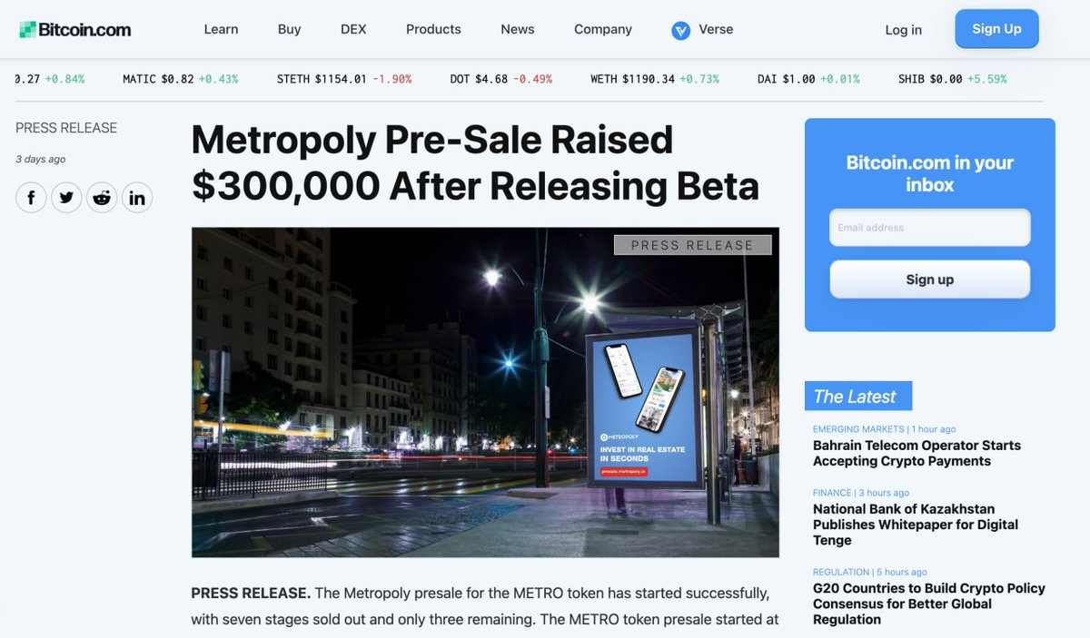 metropoly_io's tweet photo. https://t.co/BRaZ5epT8W X METROPOLY 🚀

@bitcoinnews is one of the oldest and most reliable crypto platforms, and they just posted about us! 

It is one of the most visited pages in the crypto space, with more than 3 Million monthly visitors.

Check it out: 
https://t.co/6Ak6qM35ca https://t.co/mDgVsDsnIJ