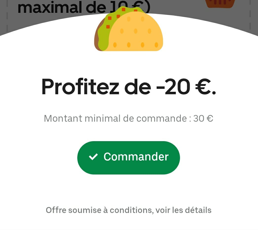 🐀 20€ de réduction dès 30€ sur votre commande UberEATS 🔥 C'est cumulable avec les promos 1 acheté = 1 offert, vous pouvez aussi commander à emporter pour gratter les frais de livraison ➡ dlbs.fr/ufhyf ⬅ #bonplan