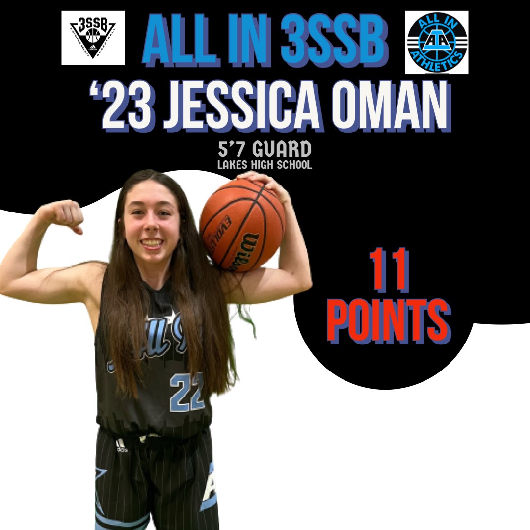ALL IN 2023 Jessica Oman had 2 big games for Lakes in their wins #ALLINfamily #3SSB <a href="/aiathletics/">ALL IN Athletics</a> <a href="/JessicaOman5/">Jessica Oman</a>