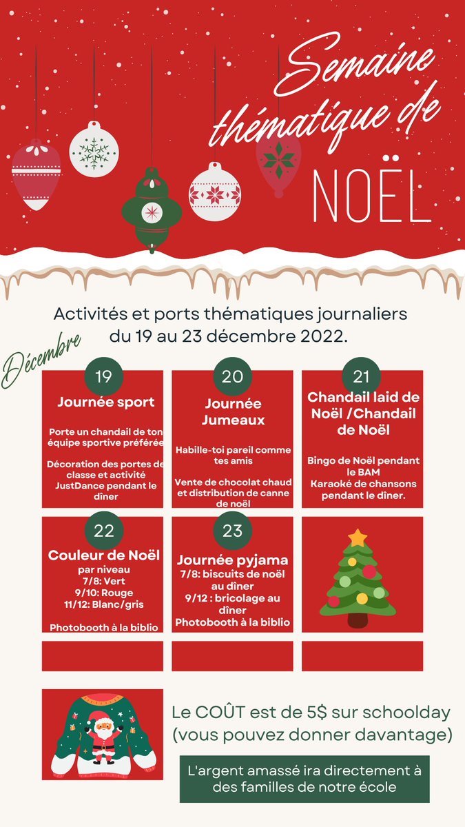 La traditionnelle semaine thématique de Noël est de retour!