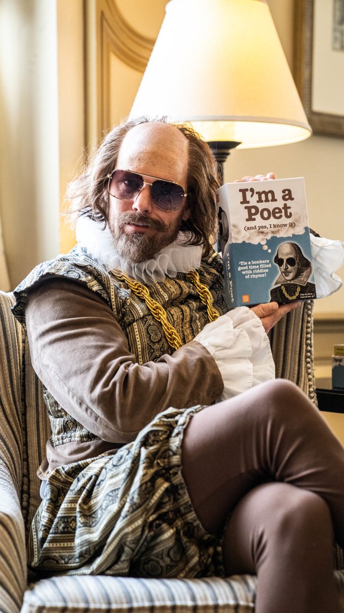 Hear ye, hear ye! Willy Shakes challenges thee! 🫵

Picketh up “I’m a Poet” <a href="/barnesandnoble/">barnesandnoble</a> and let all thy friends know it! 🎭

bit.ly/3UfAHZM