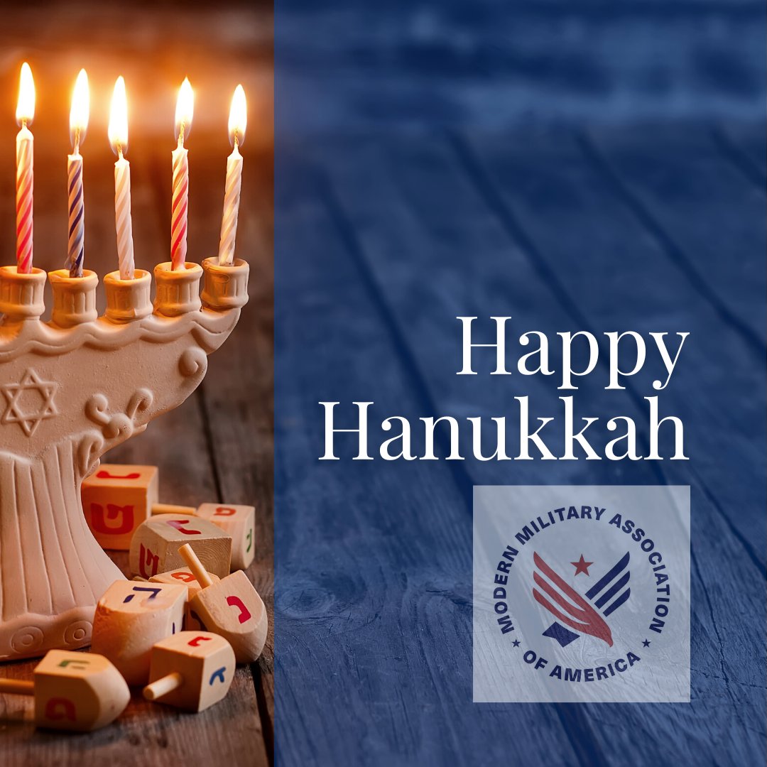 On behalf of #MMAA, we wish a very happy and peaceful Hanukkah to all who celebrate it! 

#HappyHanukkah #LGBTQmilitary
